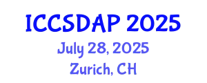 International Conference on Control System Design and Automation Process (ICCSDAP) July 28, 2025 - Zurich, Switzerland