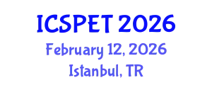 International Conference on Sustainable Pavement Engineering and Technology (ICSPET) February 12, 2026 - Istanbul, Turkey