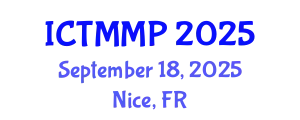 International Conference on Traditional Medicine and Medicinal Plants (ICTMMP) September 18, 2025 - Nice, France