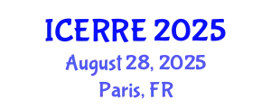 International Conference on Energy Recovery and Renewable Energy (ICERRE) August 28, 2025 - Paris, France
