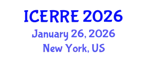 International Conference on Energy Recovery and Renewable Energy (ICERRE) January 26, 2026 - New York, United States