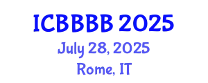 International Conference on Biomathematics, Biostatistics, Bioinformatics and Bioengineering (ICBBBB) July 28, 2025 - Rome, Italy