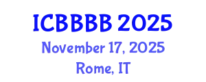 International Conference on Biomathematics, Biostatistics, Bioinformatics and Bioengineering (ICBBBB) November 17, 2025 - Rome, Italy