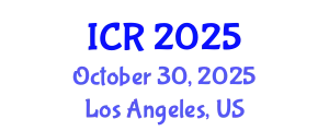 International Conference on Rheology (ICR) October 30, 2025 - Los Angeles, United States