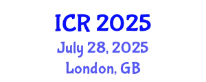 International Conference on Rheology (ICR) July 28, 2025 - London, United Kingdom