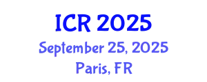 International Conference on Rheology (ICR) September 25, 2025 - Paris, France