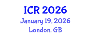 International Conference on Rheology (ICR) January 19, 2026 - London, United Kingdom