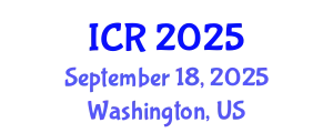International Conference on Rheology (ICR) September 18, 2025 - Washington, United States