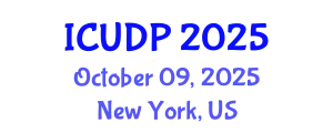 International Conference on Urban Development and Planning (ICUDP) October 09, 2025 - New York, United States