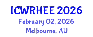International Conference on Water Resources, Hydrology, Ecology and Environment (ICWRHEE) February 02, 2026 - Melbourne, Australia