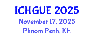 International Conference on Human Geography and Urban Environments (ICHGUE) November 17, 2025 - Phnom Penh, Cambodia