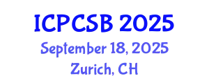 International Conference on Protein Chemistry and Structural Biology (ICPCSB) September 18, 2025 - Zurich, Switzerland