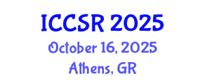 International Conference on Corporate Social Responsibility (ICCSR) October 16, 2025 - Athens, Greece