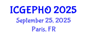 International Conference on Green Exercise and Physical Health Outcomes (ICGEPHO) September 25, 2025 - Paris, France