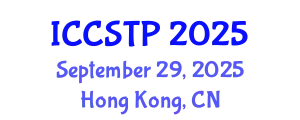 International Conference on Control Systems Theory and Practice (ICCSTP) September 29, 2025 - Hong Kong, China