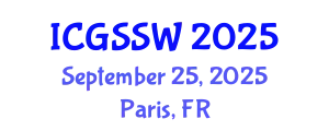International Conference on Geomagnetic Storms and Space Weather (ICGSSW) September 25, 2025 - Paris, France