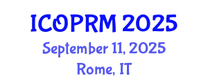 International Conference on Organizational Psychology and Research Methods (ICOPRM) September 11, 2025 - Rome, Italy