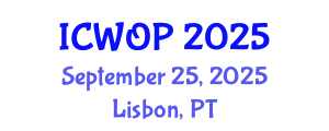 International Conference on Work and Organizational Psychology (ICWOP) September 25, 2025 - Lisbon, Portugal