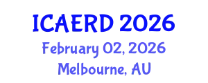 International Conference on Agricultural Economics and Rural Development (ICAERD) February 02, 2026 - Melbourne, Australia