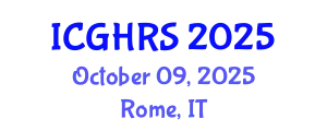 International Conference on Genocide and Human Rights Studies (ICGHRS) October 09, 2025 - Rome, Italy
