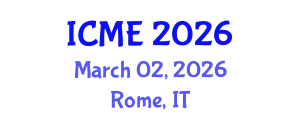 International Conference on Mathematical Education (ICME) March 02, 2026 - Rome, Italy