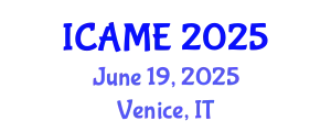 International Conference on Advances in Mathematical Education (ICAME) June 19, 2025 - Venice, Italy