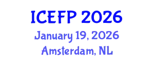 International Conference on Energy Forecasting and Planning (ICEFP) January 19, 2026 - Amsterdam, Netherlands