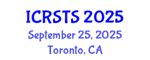 International Conference on Road Safety and Traffic Solutions (ICRSTS) September 25, 2025 - Toronto, Canada