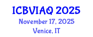 International Conference on Building Ventilation and Indoor Air Quality (ICBVIAQ) November 17, 2025 - Venice, Italy