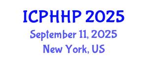 International Conference on Public Health and Health Promotion (ICPHHP) September 11, 2025 - New York, United States