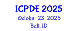 International Conference on Paediatric Dentistry and Endodontics (ICPDE) October 23, 2025 - Bali, Indonesia