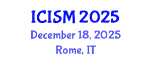 International Conference on Invasive Species and Management (ICISM) December 18, 2025 - Rome, Italy