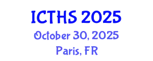 International Conference on Tourism and Hospitality Studies (ICTHS) October 30, 2025 - Paris, France