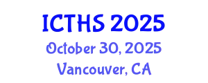 International Conference on Tourism and Hospitality Studies (ICTHS) October 30, 2025 - Vancouver, Canada