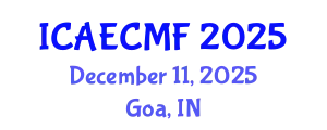 International Conference on Adult Education, Challenges and Motivating Factors (ICAECMF) December 11, 2025 - Goa, India