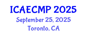 International Conference on Adult Education, Comparative Methods and Principles (ICAECMP) September 25, 2025 - Toronto, Canada