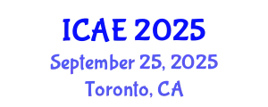 International Conference on Applied Entomology (ICAE) September 25, 2025 - Toronto, Canada