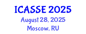 International Conference on Applications of Satellite Systems Engineering (ICASSE) August 28, 2025 - Moscow, Russia