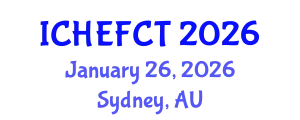 International Conference on Hydrogen Energy and Fuel Cell Technology (ICHEFCT) January 26, 2026 - Sydney, Australia