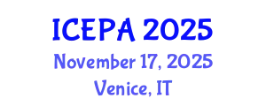 International Conference on Environmental Psychology and Architecture (ICEPA) November 17, 2025 - Venice, Italy