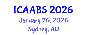 International Conference on Ancient Architecture and Building Styles (ICAABS) January 26, 2026 - Sydney, Australia