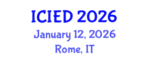 International Conference on International Economics and Development (ICIED) January 12, 2026 - Rome, Italy