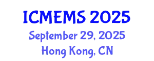 International Conference on MEMS (ICMEMS) September 29, 2025 - Hong Kong, China