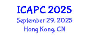 International Conference on Applications of Porous Ceramics (ICAPC) September 29, 2025 - Hong Kong, China