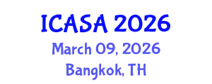 International Conference on Aerospace Systems and Avionics (ICASA) March 09, 2026 - Bangkok, Thailand