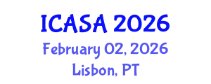 International Conference on Aerospace Systems and Avionics (ICASA) February 02, 2026 - Lisbon, Portugal