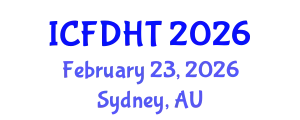 International Conference on Fluid Dynamics and Heat Transfer (ICFDHT) February 23, 2026 - Sydney, Australia