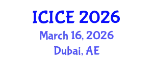 International Conference on Internal Combustion Engines (ICICE) March 16, 2026 - Dubai, United Arab Emirates