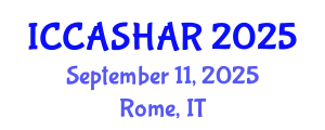 International Conference on Critical Animal Studies and Human-Animal Relations (ICCASHAR) September 11, 2025 - Rome, Italy