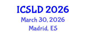 International Conference on Speech and Language Development (ICSLD) March 30, 2026 - Madrid, Spain